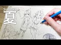 いろいろ 女の子 イラスト 夏 754799-夏 女の子 イラスト おしゃれ