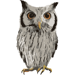 フクロウのイラスト 条件付フリー素材集 スマホなど携帯電話対応