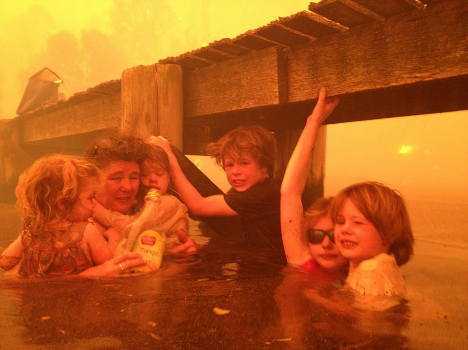 Grandmother Tammy Holmes with her five grandchildren