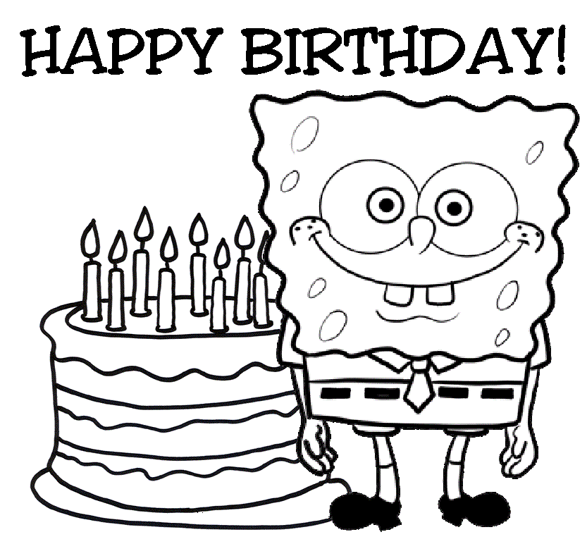 happy birthday coloring pages boy  clip art library