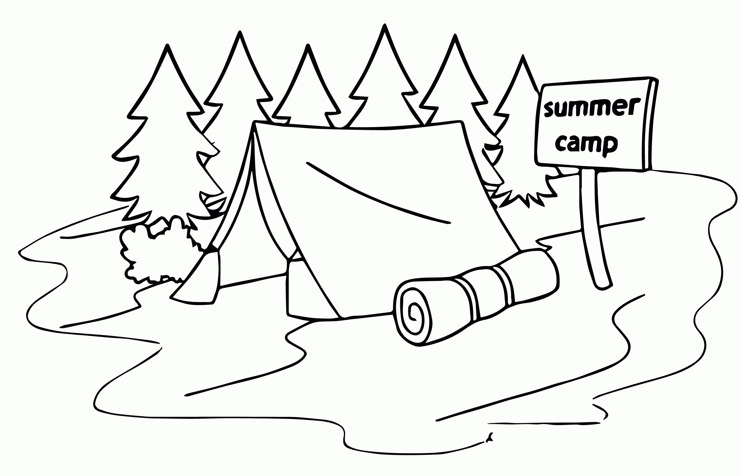 Free Coloring Pages Summer Camp - Coloring Home