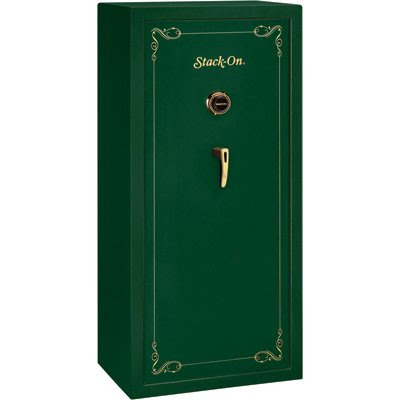 Stack-On SS-22-MG-C 22 Gun Fully Convertible Security Safe with Combination Lock, Matte Hunter Green