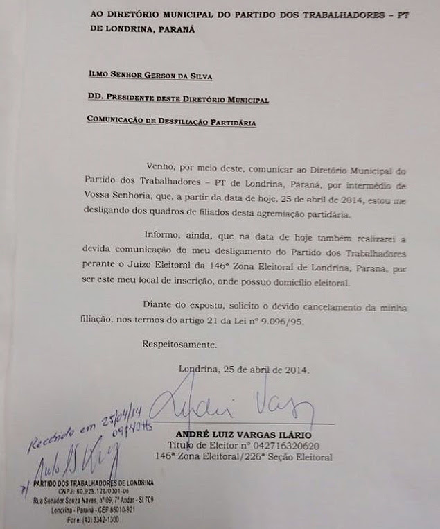 Pressionado pelo PT, deputado André Vargas pede sua 