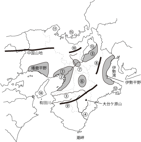 近畿地方の地図問題 ベック式 難単語暗記法ブログ