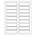 Printable Box File Label Template / 200mm X 60mm Blank Label Template Eu30006 - Date, cartridge, powder, grains, bullet, weight, primer, case type.