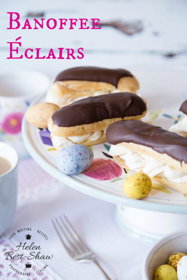 In a twist on a traditional eclair this banoffee version is far easier to make than you might think