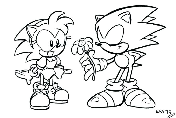 Amy Sonic Coloring Pages At Getdrawings Free Download