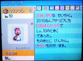 色違いカラナクシ 西 東 ひよこ