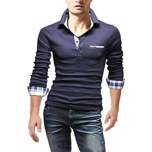 トレジャーボックス Treasure Box ゴルフウェア メンズ ポロシャツ 長袖 重ね着