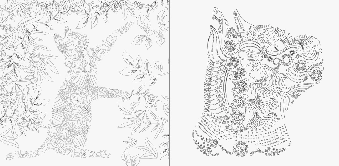大人の塗り絵 かわいいねこと花の文様を楽しく塗ろう ねこと花もようの ぬり絵ブック 刊行のお知らせ 猫の総合情報サイト ペットスマイルニュースfor ネコちゃん