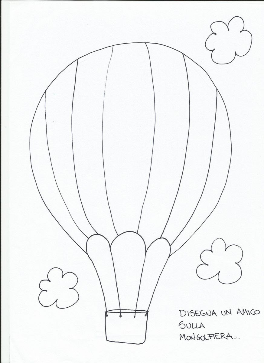 Disegni da colorare per bambini mongolfiera simpatica Disegni per i nostri bambini scuola materna g bini varmo