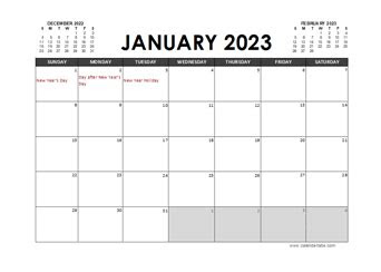  printable 2023 new zealand calendar templates with holidays