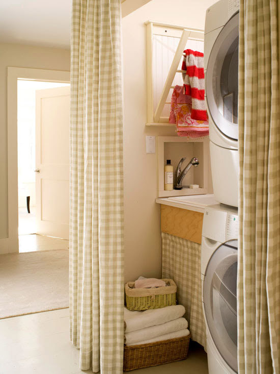 laundry closet washer dryer curtains