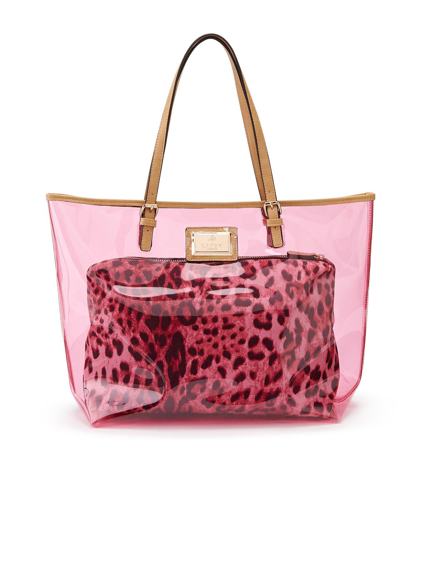 Jelly Beach Bag Pink Lipsy Animal Print Jelly Beach Bag - Pink OK, so ...