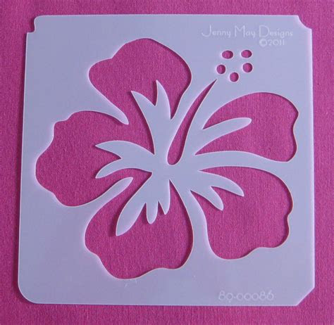  printable hibiscus paper flower template free