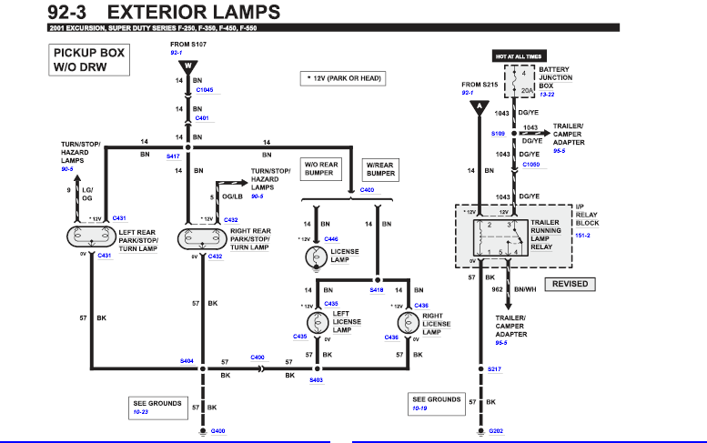 2004 Ford Truck Tail Light Wiring - Diagrams online