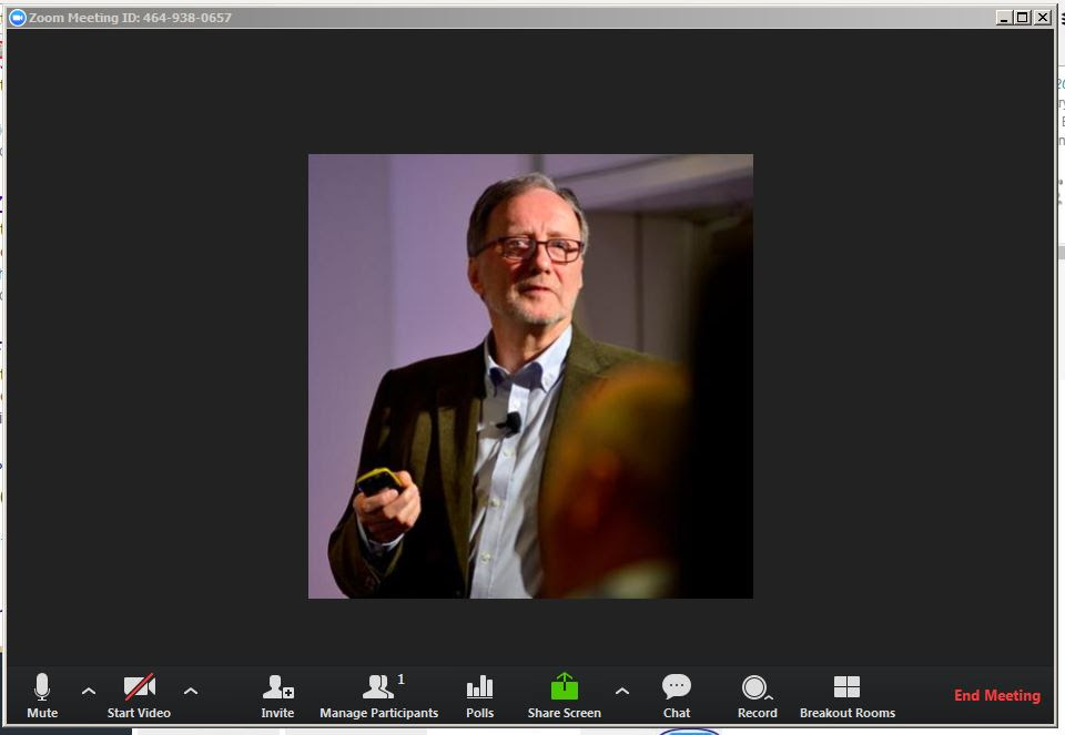 Zoom Meeting Window - Knowledge Café