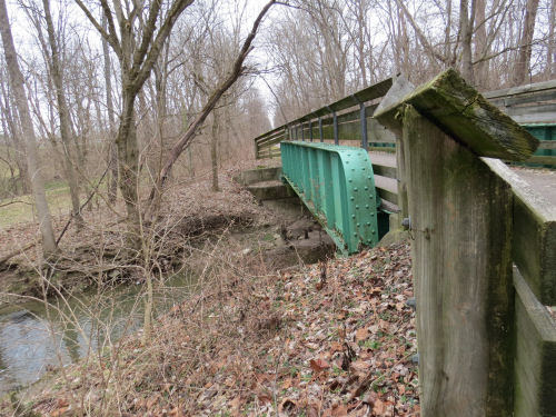railroad bridge over Gladys Creek