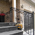 Railing Design For House Front Steel - Home Elements And Style Balcony Grill Design For House ... / It is a custom design that uses the standard railing flange, top fix rail assembly, side outlet elbow (used to change the railing direction), and flange fitting (used to mount to the side of the garage).