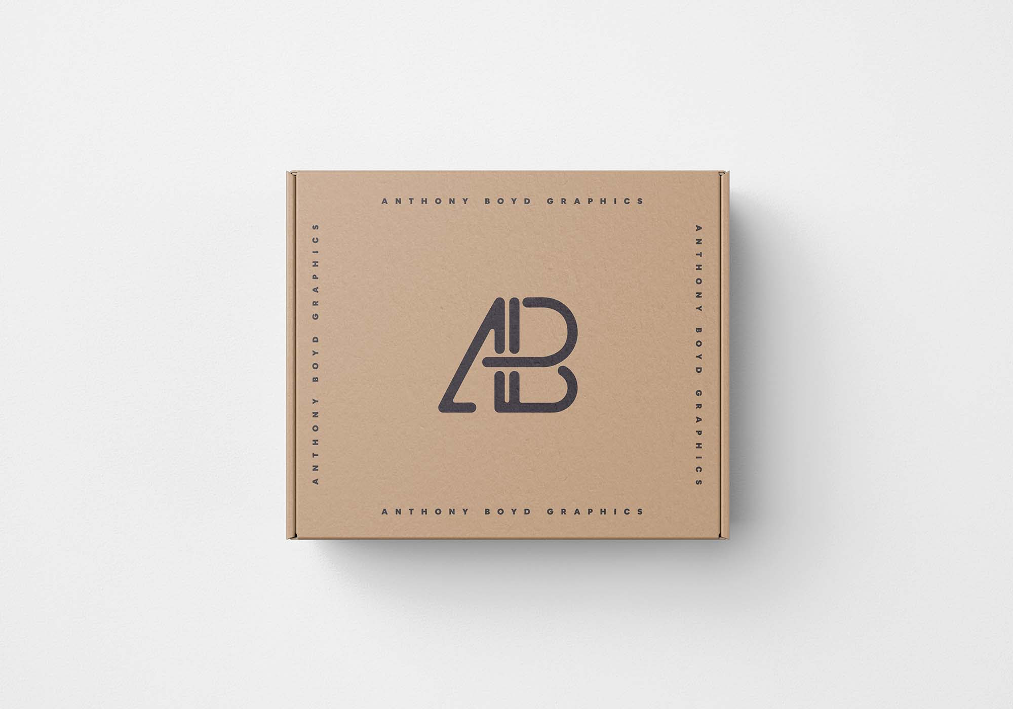Free Top View Box Mockup Psd