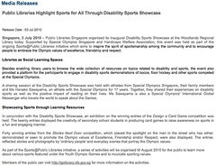 Public Libraries Disability Sports Showcase, 3 Jul 2010