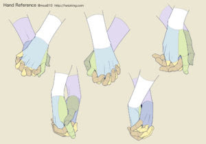 手のイラスト資料集 Hand Reference Hato King