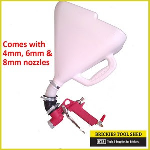 Texture Hopper Sprayer, Spray Gun, Texture Spraying Render 