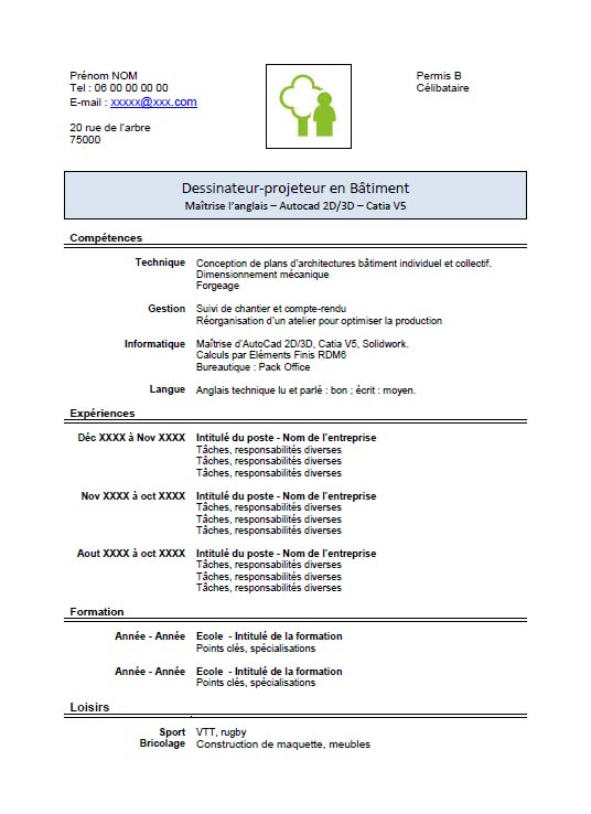 Exemple Cv Electromecanicien