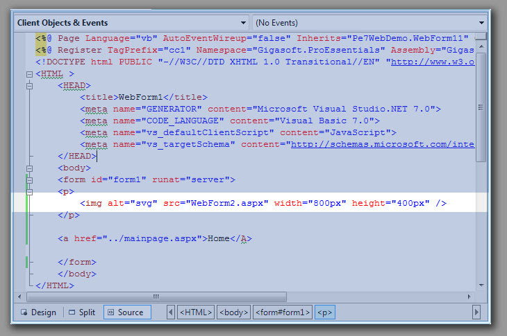Download SVG Chart C# tutorial in Visual Studio