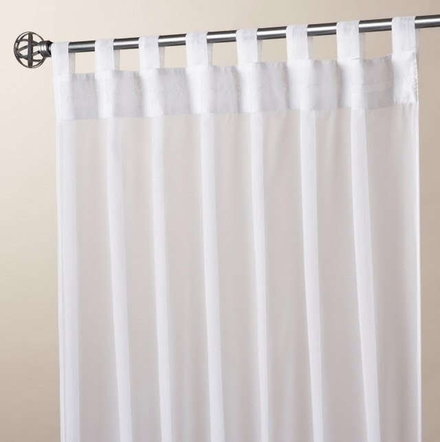 White Tie Top Curtains  Home Design Ideas