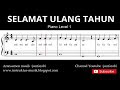 Not Balok Lagu Desaku