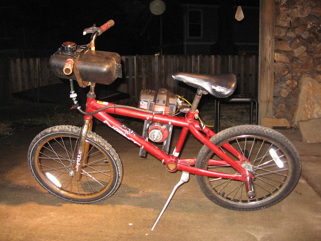 weed wacker powered bicycle Flickr Photo Sharing!