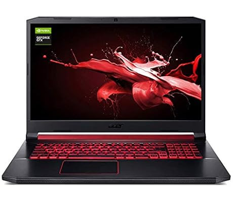 Acer Nitro, 17" FHD, Ci7 9750H, 16GB, 512GB SSD, GTX1650, Windows 10, Black/Red,AN517-51-75VU