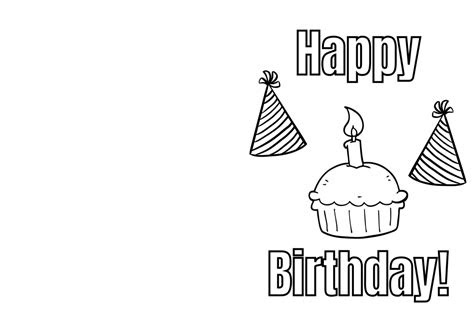  printable birthday cards to color pdf printable templates free