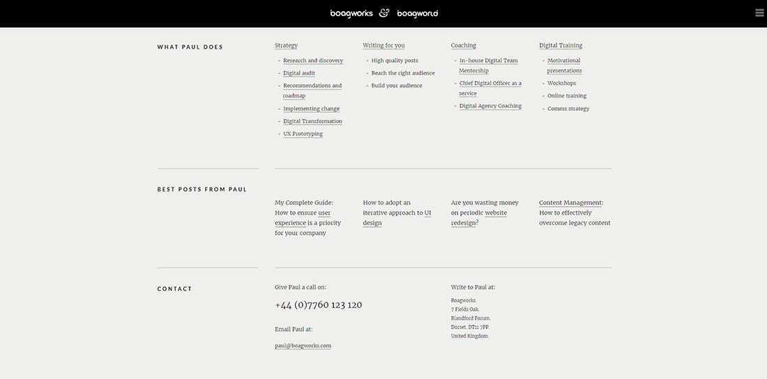 Advice on user experience design footer design