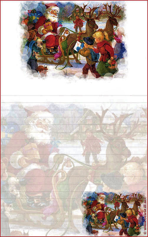 Papier A Lettre Du Pere Noel A Imprimer Papier A Lettre Imprimable Pere Noel