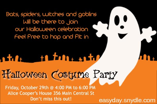 halloween party invitations 02 Easyday halloween party invitations 02 Easyday