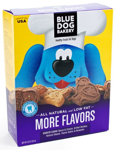 Blue Dog Bakery Natural Low Fat Dog Treats, Assort