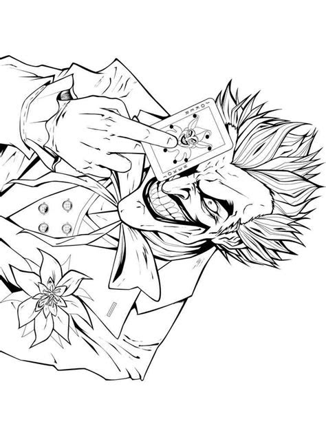 The crazy supervillain of the dc comics universe. joker coloring pages