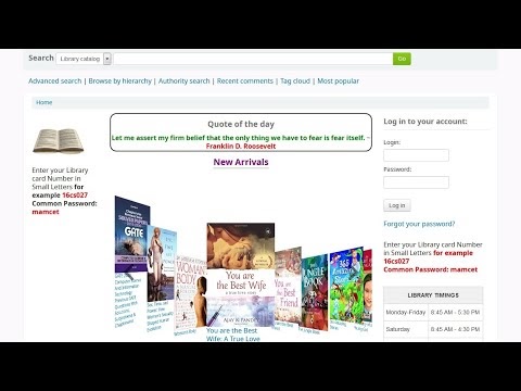 How to koha OPAC New Arrivals Books Display (Koha CoverFlow plugin) koha 20.5
