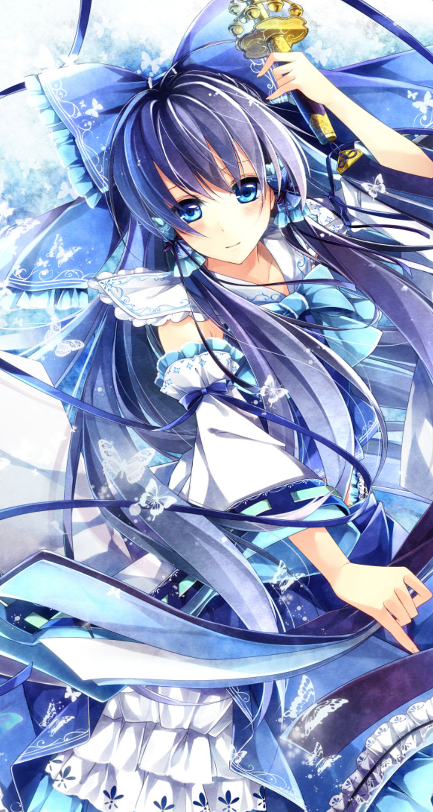 東方プロジェクト Iphone壁紙 画像 12 青霊夢 Iphone6壁紙 Iphone5壁紙 アニメ壁紙ネット Pc Android Iphone壁紙 画像