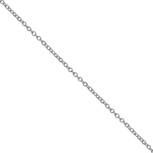  Chaîne rolo en argent fin 925/1000 avec liaisons ovales de 60 cm