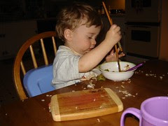 Using alternative eating utensils