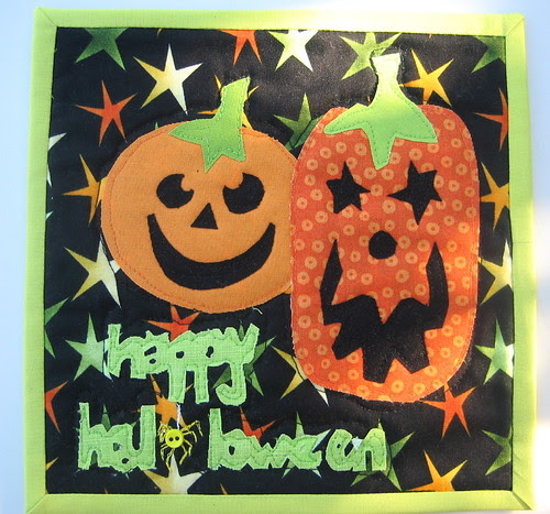 Happy Halloween says the wee little yellow spider...