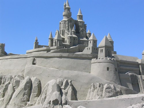 beach sand castle. Seal Beach Sand Castle