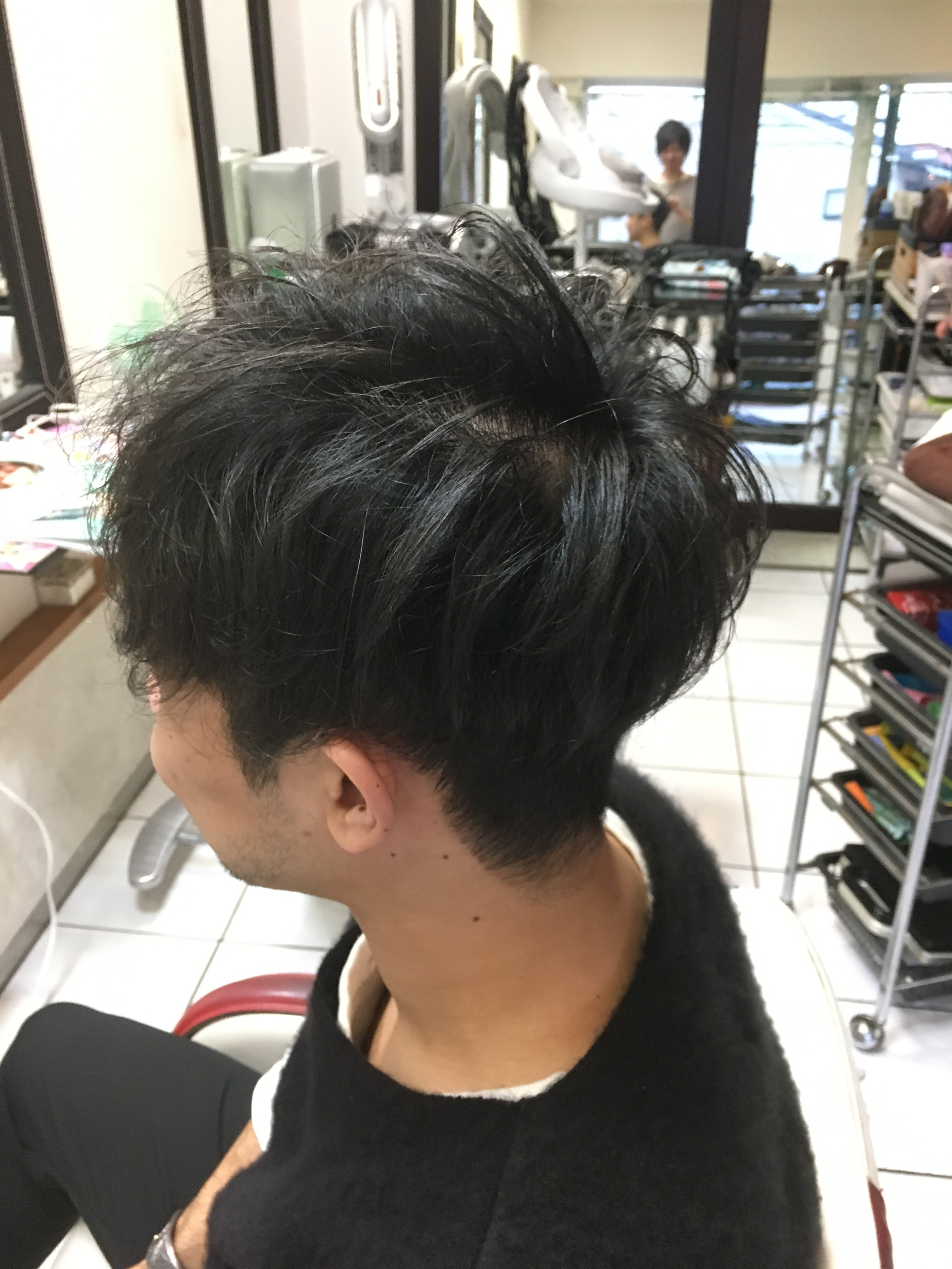 軟毛の柔らかい髪質の男性のお客様のヘアスタイル ブログ 堺市北区なかもずの美容室 Asian By Nature アジアン