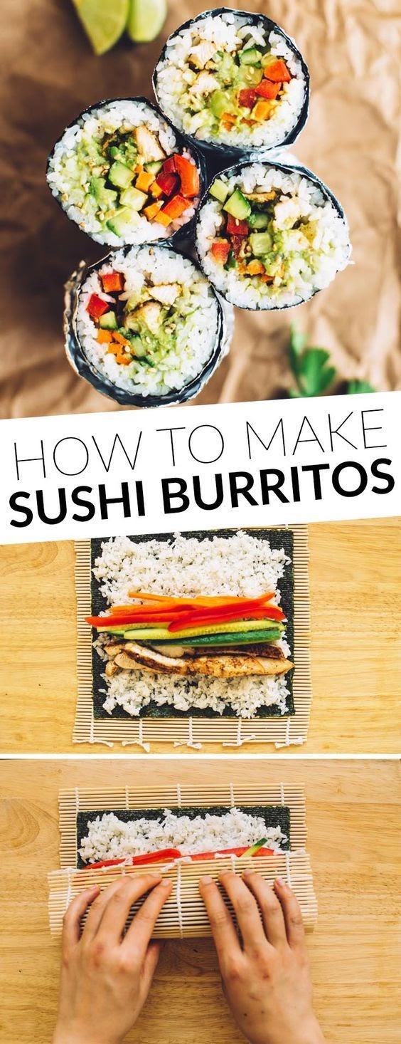 CHICKEN SUSHI BURRITOS