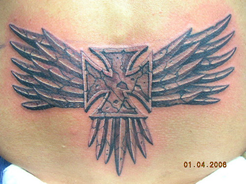 portrait · stone cross · butterfly 