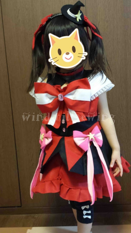 手作り 魔法使いプリキュア キュアマジカル ルビースタイル コスプレ衣装 イクメンパパの裁縫日記