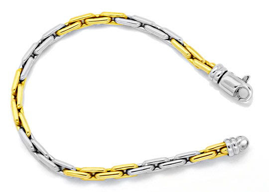 Original-Foto 1, GOLDKETTE GOLDARMBAND ANKER GELBGOLD WEISSGOLD